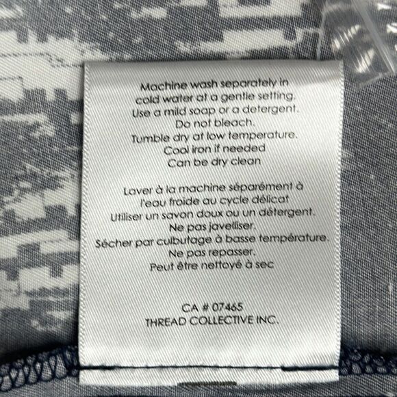 NWT Badgley Mischka Blue & White Printed Midi Length Tent Dress Size: M - Picture 11 of 14